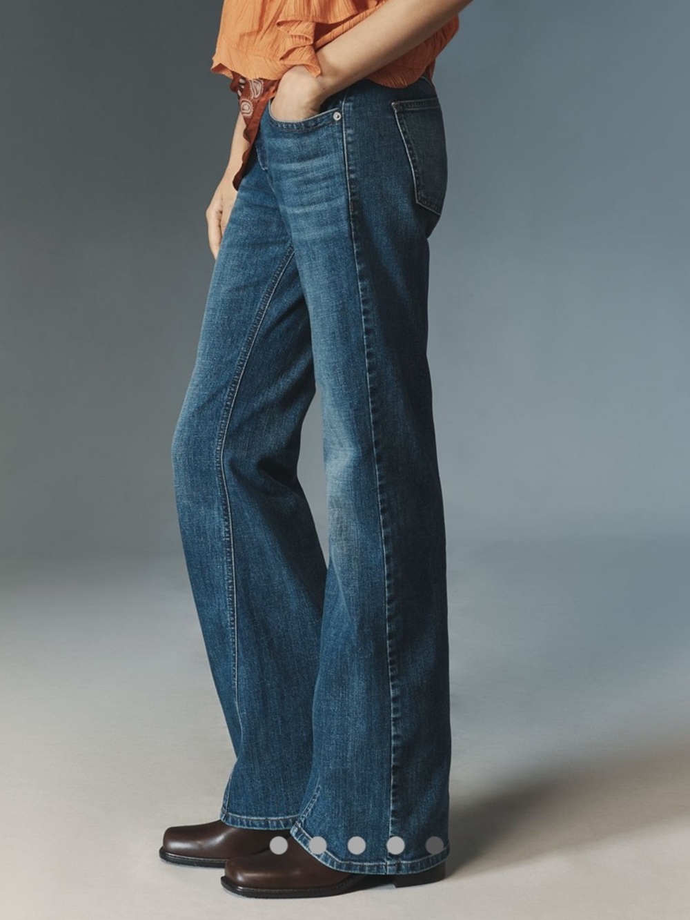 Anthropologie Pilcro Low Rise Flare Jeans Akita Wash SIZE 27 NEW - Picture 4 of 9